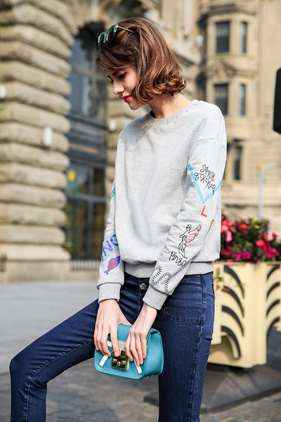 Κυρίες καθημερινή σύγχρονη μπλούζα - ΑΝΟΙΞΗ