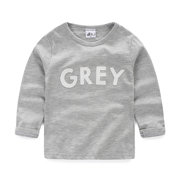 Παιδικά ανοιγηάτικα μπλουζάκια για αγόρια σε τέσσερα χρώματα - μπλε, κίτρινο, γκρι και λευκό