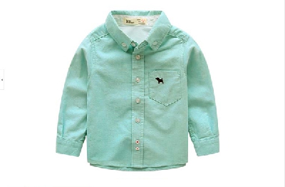 Παιδικό εανοιηξάτηκο και φθινοπωρινώ πουκάμισο σε διάφορα χρώματα - πράσινο, ροζ, μπλε, κίτρινο, λευκό