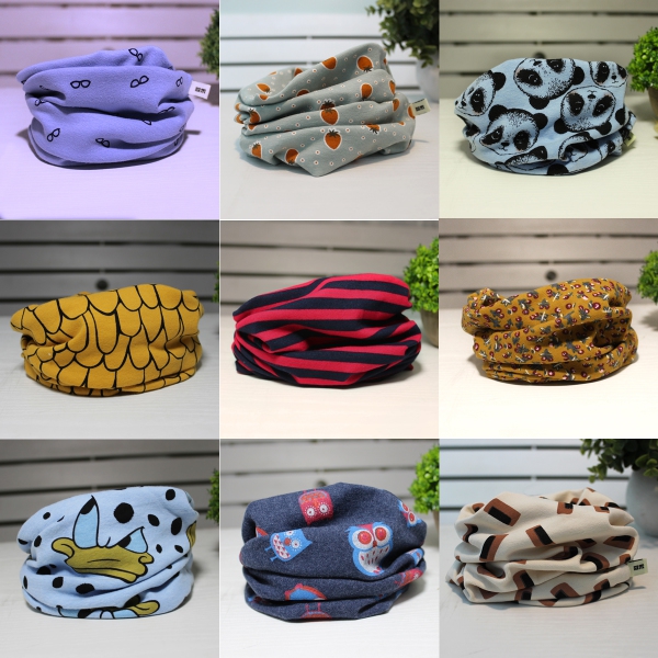 Детски шалове с анимационни герои - пролет, есен и зима - Дъфи дък - за момчета и мочета до 8 години