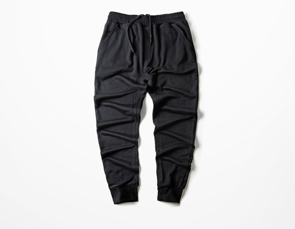 Черни пролетни панталони стил ърбан за мъже 