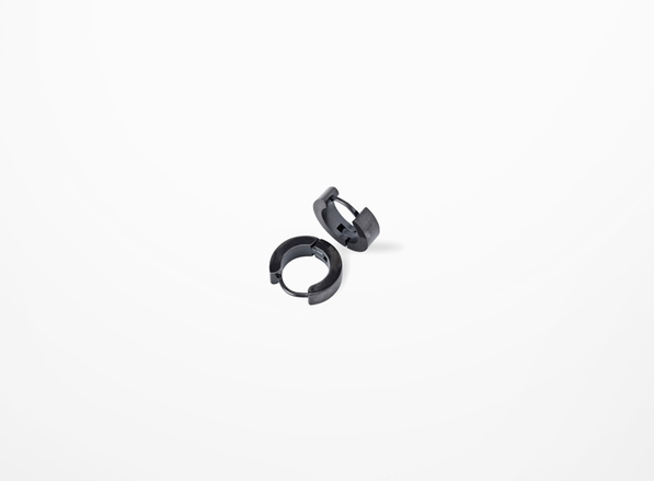 Черни мъжки обеци стил ърбан 