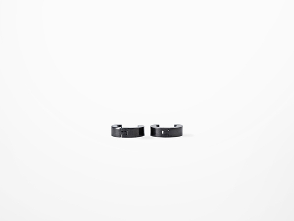 Черни мъжки обеци стил ърбан 