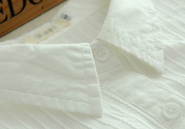 πουκάμισο σύγχρονες γυναίκες σε άσπρο - δύο μοντέλα κολάρα