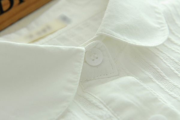 πουκάμισο σύγχρονες γυναίκες σε άσπρο - δύο μοντέλα κολάρα