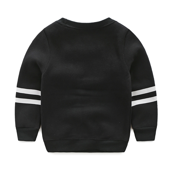 Παιδική μαύρη ανοιξηάτικη μπλούζα για αγόρια και κορίτσια