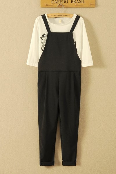 Οι γυναίκες που - πάνω jumpsuit με ζέβρα