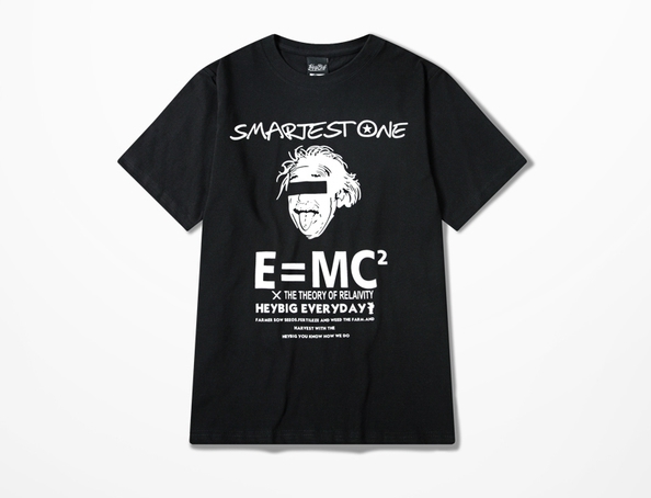 Ανδρών το καλοκαίρι t-shirts αστικό στυλ σε μαύρο και άσπρο