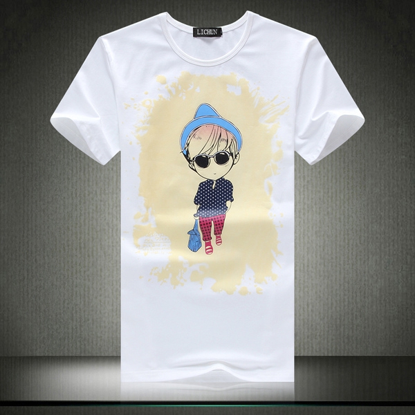 Мъжки тениски в черен,червен и бял цвят - различни модели