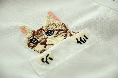 Дамска риза с котка - спортно - елегантна
