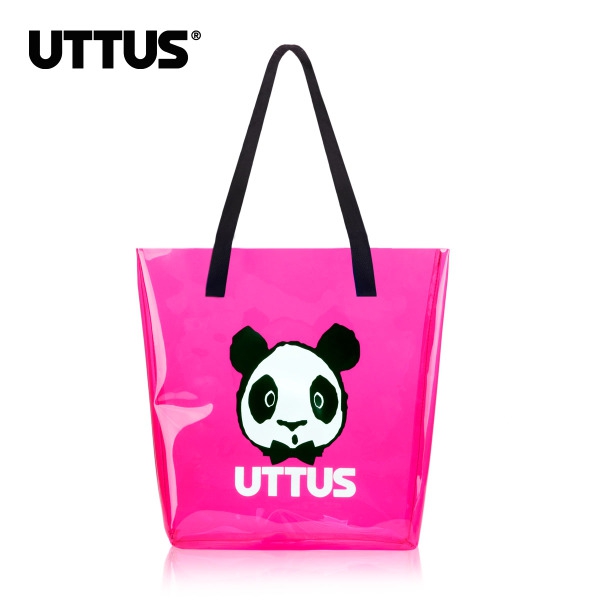 Дамска цикламена свежа чанта с панда