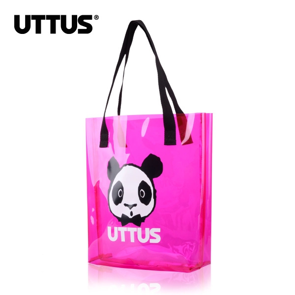 Дамска цикламена свежа чанта с панда