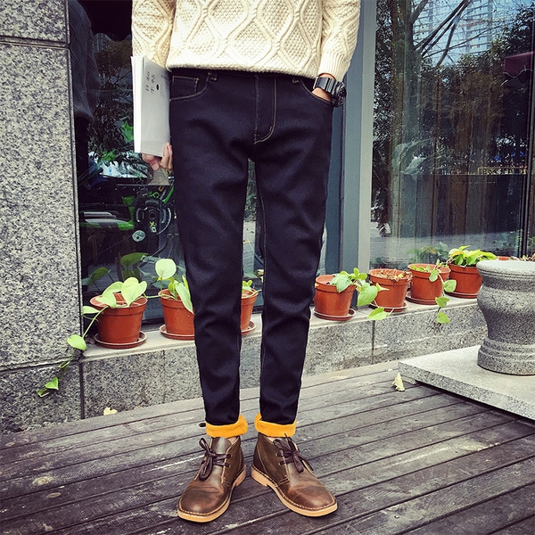 Αρσενικά παχύ και λεπτό τζιν άνοιξη - 3 μοντέλα