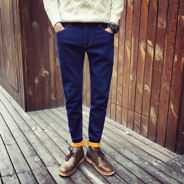 Αρσενικά παχύ και λεπτό τζιν άνοιξη - 3 μοντέλα