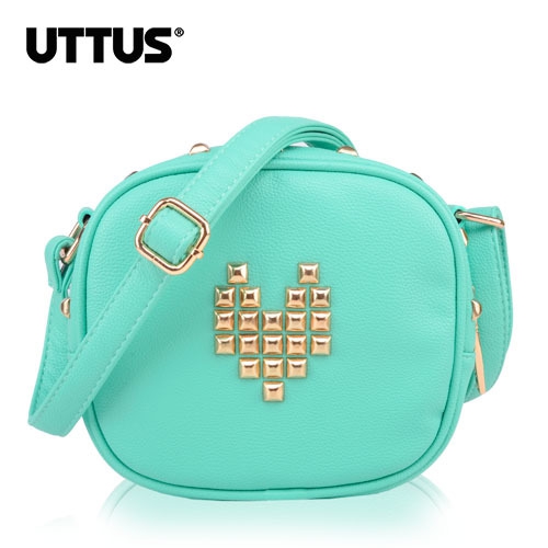 Малка чантичка в два свежи цвята- цикламен и светло син