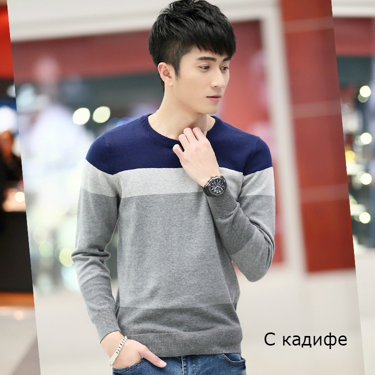 Άντρας μπλούζες με O-σχήμα κολάρο - 3 μοντέλα με και χωρίς βελούδο