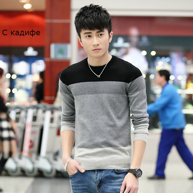 Άντρας μπλούζες με O-σχήμα κολάρο - 3 μοντέλα με και χωρίς βελούδο