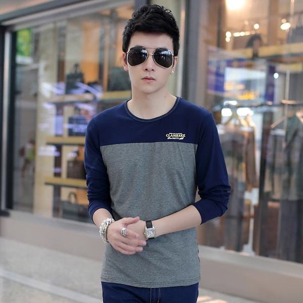 Мъжка блуза с О-образна яка - 2 модела в много различни цветове