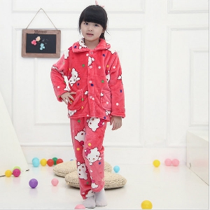 Детски памучни пижами от две части - блуза и панталон - за момчета и момичета - топ модели