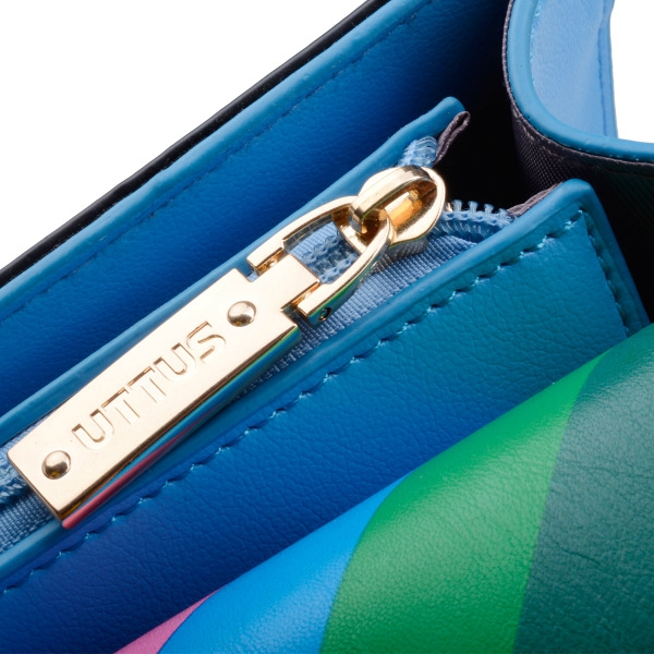 Γυναικεία μοναδική μικρή τσάντα με το ουράνιο τόξο