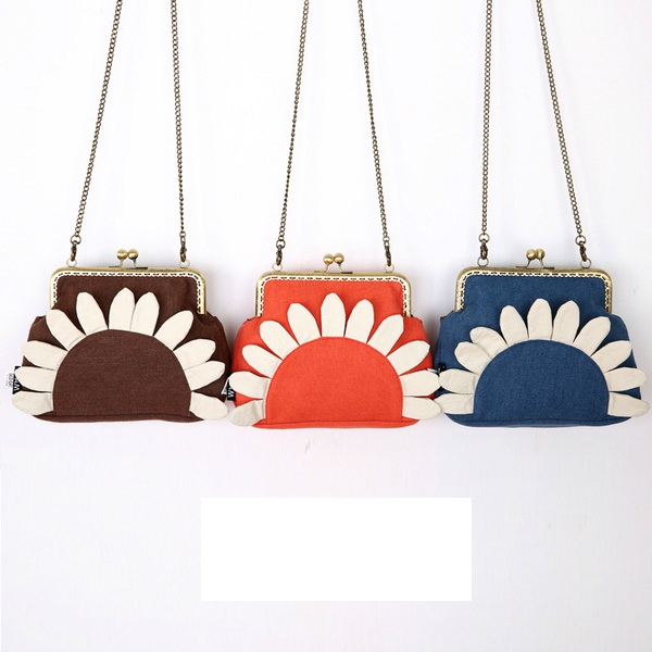 Дамска цветна чанта  с цветя - маргаритка