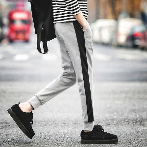Мъжки спортен панталон - 2 модела в сив и черен цвят