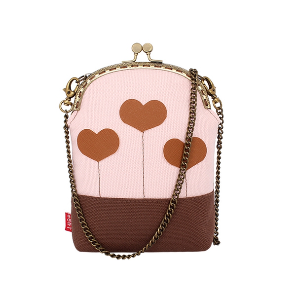 Мини цветна чантичка с пролетни мотиви