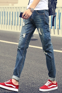Стилни мъжки ретро  дънки - 4 модела 