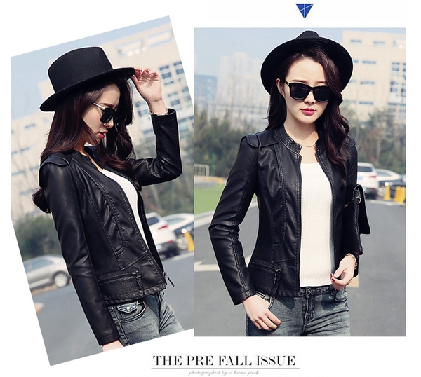 Дамски якета от еко кожа в два цвята