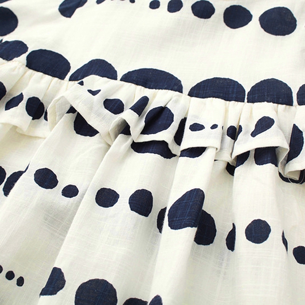 Παιδικό ανοιξιάτικο  φόρεμα για κορίτσια με μακριά μανίκια και δαντέλα