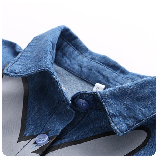 Παιδικό τζιν πουκάμισο Bucks Bunny για κορίτσια