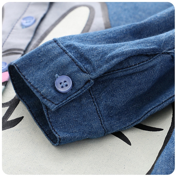 Παιδικό τζιν πουκάμισο Bucks Bunny για κορίτσια