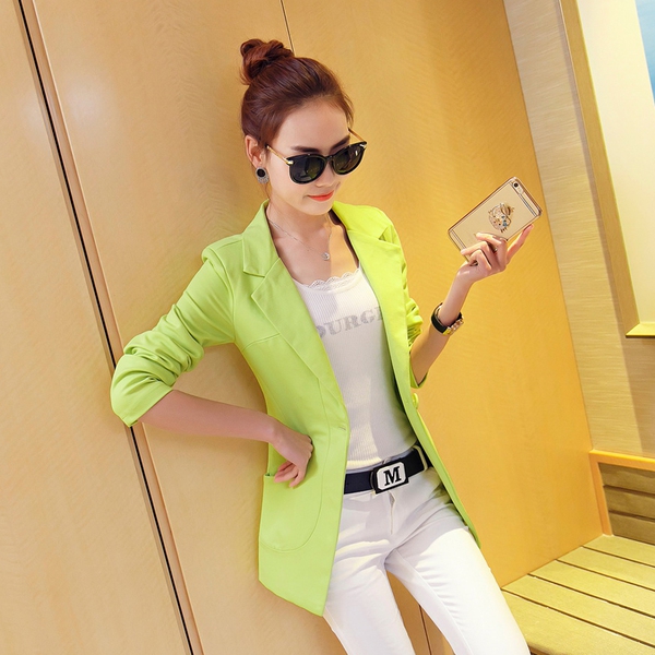 Γυναικείο  ανοιξηάτικο μακρύ σακάκι 