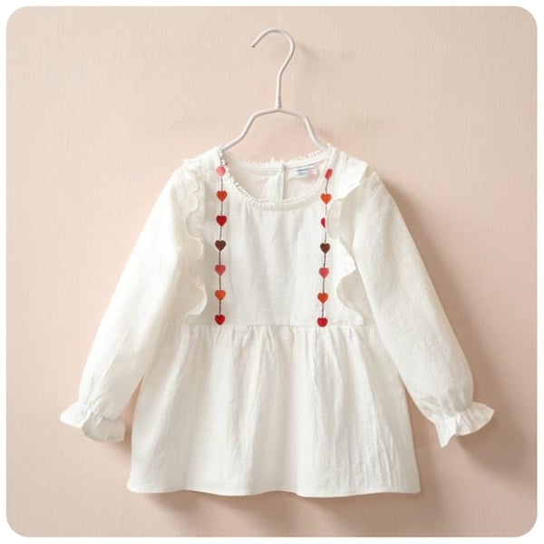 Φόρεμα για κορίτσια - ροζ και λευκό - άνοιξη και το καλοκαίρι