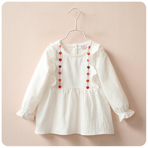 Φόρεμα για κορίτσια - ροζ και λευκό - άνοιξη και το καλοκαίρι