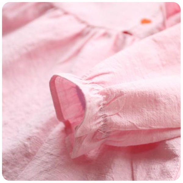 Φόρεμα για κορίτσια - ροζ και λευκό - άνοιξη και το καλοκαίρι