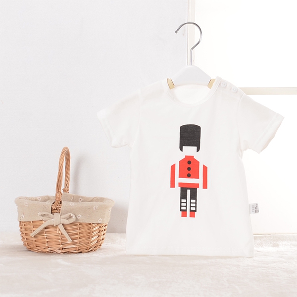 Παιδικό καλοκαιρινό κοντό μανίκι T-shirt με κινούμενα σχέδια - δεινόσαυρος, καρπούζι, ελικόπτερο, λευκό, μωβ, πορτοκαλί χρώμα