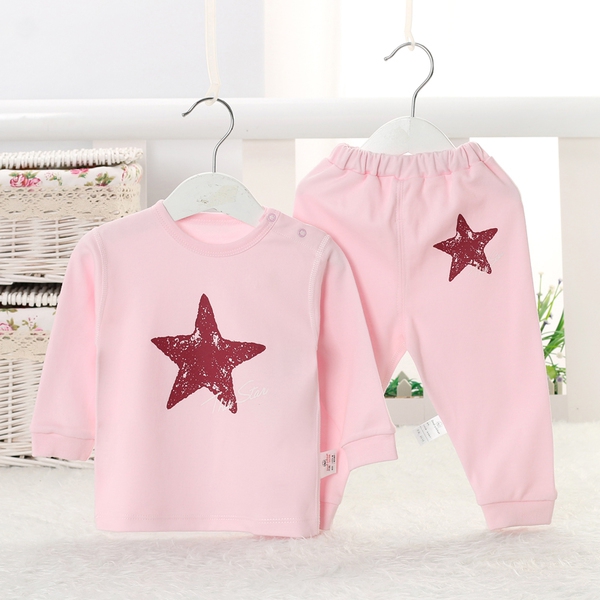 Σετ παντελόνι και μπλούζα για παιδιά - αγόρια και κορίτσια - ροζ, κίτρινο, μπλε, γκρι χρώμα