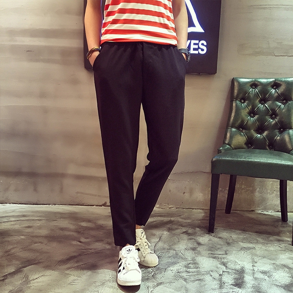 Αντρικά καθημερινά  παντελόνια - σε 2 διαφορετικά χρώματα - γκρι και μαύρο