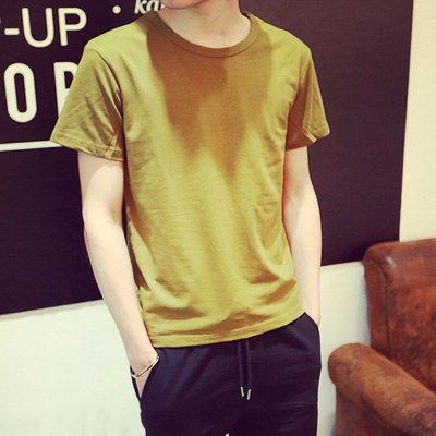 Άνδρας T-shirt και μπλούζες με O-σχήμα κολάρο - σε πολλά διαφορετικά χρώματα