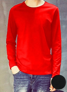 Άνδρας T-shirt και μπλούζες με O-σχήμα κολάρο - σε πολλά διαφορετικά χρώματα
