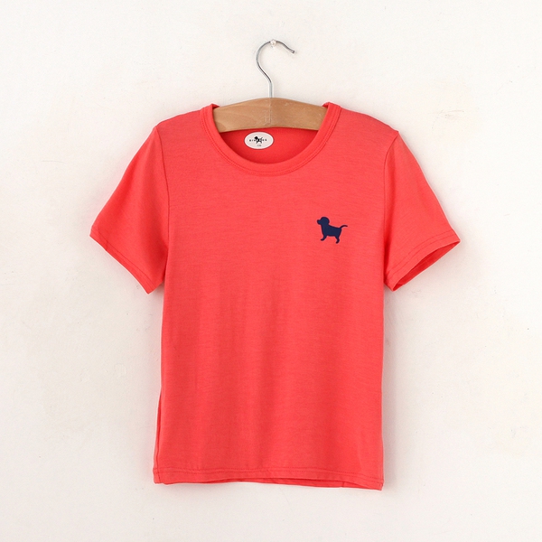 Детски летни тениски с къс ръкав за момичета и момчета - розови, жълти, зелени, розови и черни