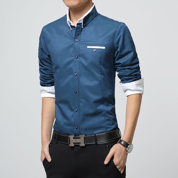 Пролетни мъжки ризи в бял,сив,бежов,син и черен цвят - дебели и тънки модели