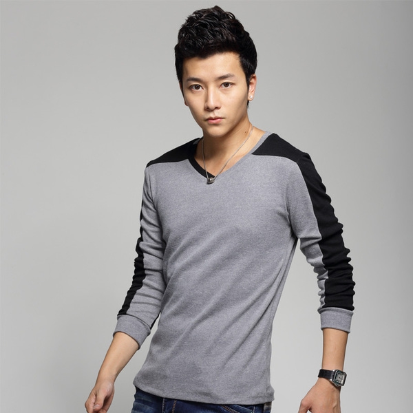 Мъжки блузи в сив,черен и бял цвят - с кадифе и без