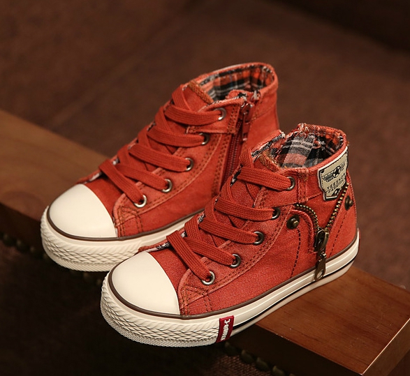 Дънкови детски кецове за момчета и момичета