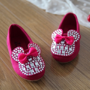 Детски обувки за момичета с камъни