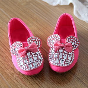 Детски обувки за момичета с камъни