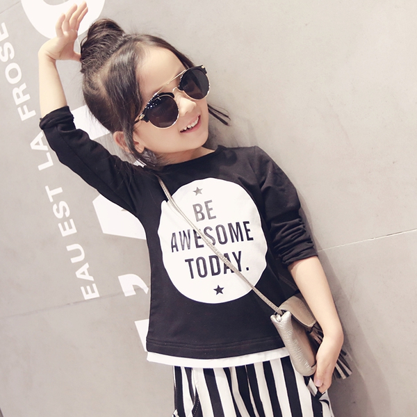 Детски блузи с дълъг ръкав за момичета - 2 модела  