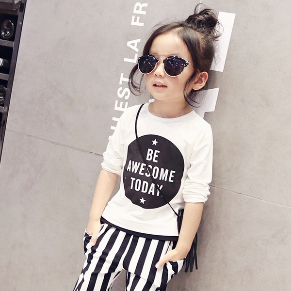 Детски блузи с дълъг ръкав за момичета - 2 модела  