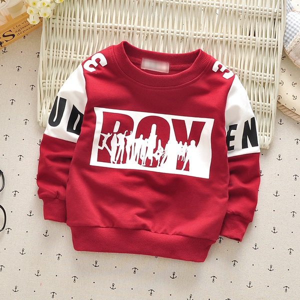 Блузка с дълъг ръкав за момчета